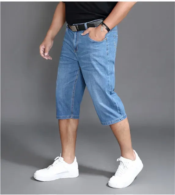 ÜberMann Sommer Jeans-Shorts in Hellblau