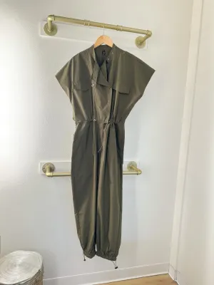 Beulah | Utility Jumpsuit {Olive}