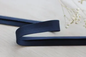 Biais Stretch Bleu nuit 18mm Col:22 (vendu x10cm)