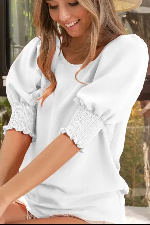 BiBi Air Flow Balloon Shorts Sleeves Top