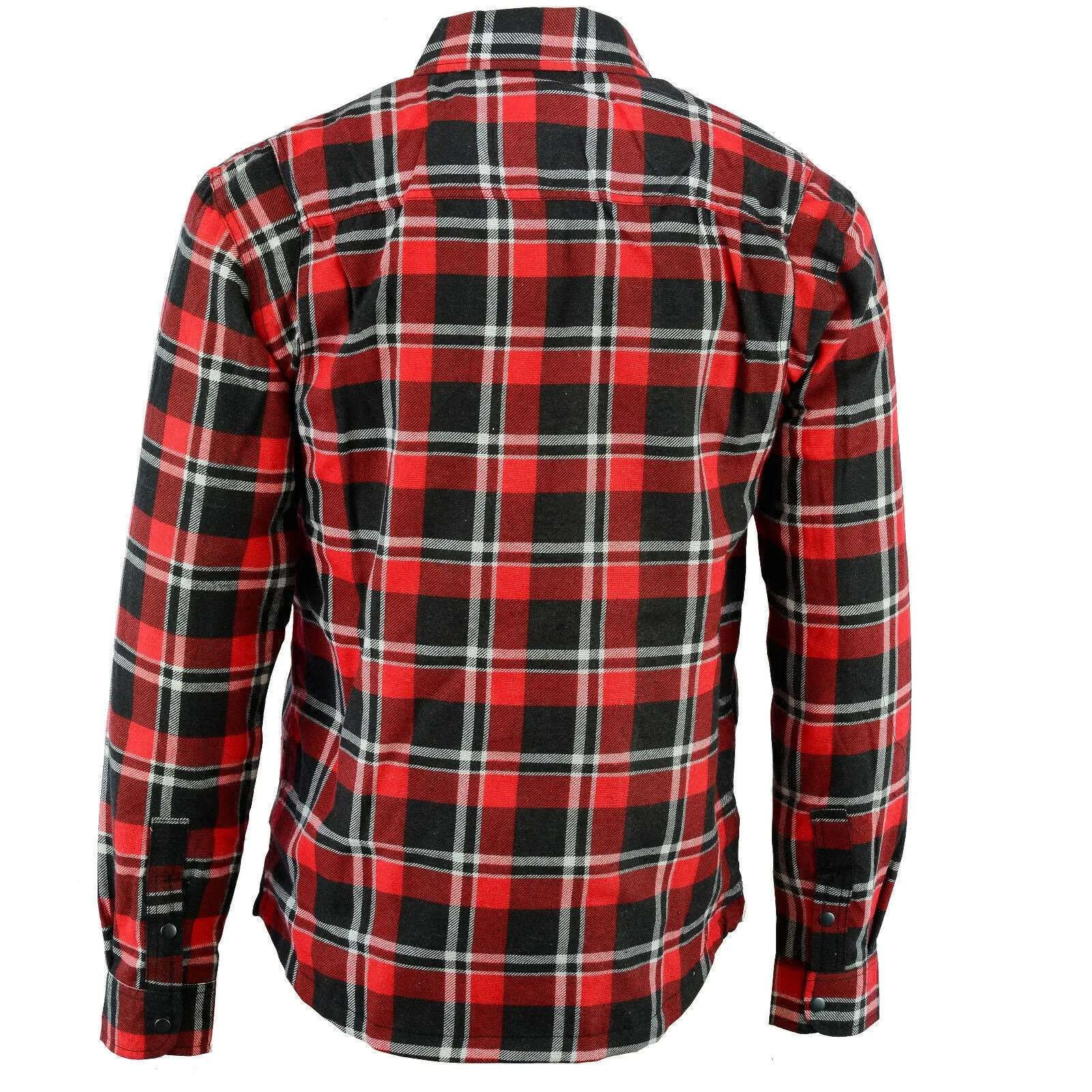 Bikers Gear Australia Exo Rider Lined with Kevlar Protective Motorcycle Shirts Red Black White