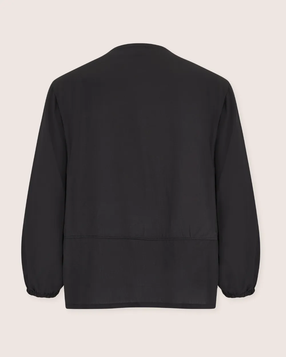 Blake Black Viscose Tie Blouse Top