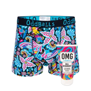 Bloomers - Mens Boxer Shorts & Ball Deodorant Bundle