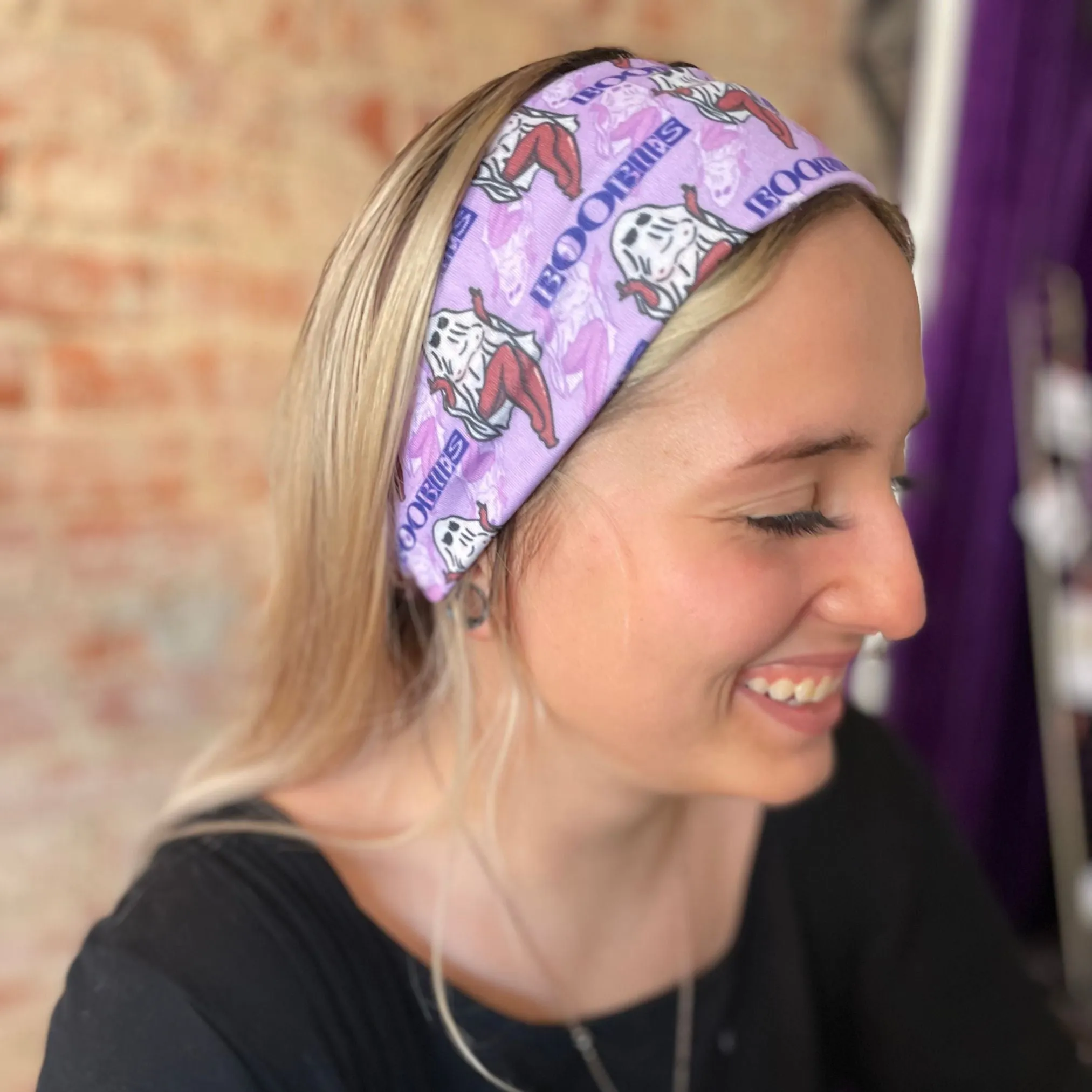 Boobies Stretch Headband