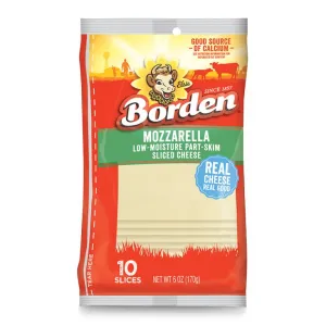 Borden Mozzarella Deli 10 Slice Cheese 6oz