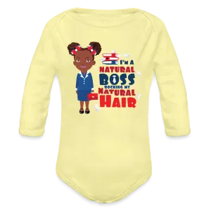 Boss Organic Long Sleeve Baby Bodysuit