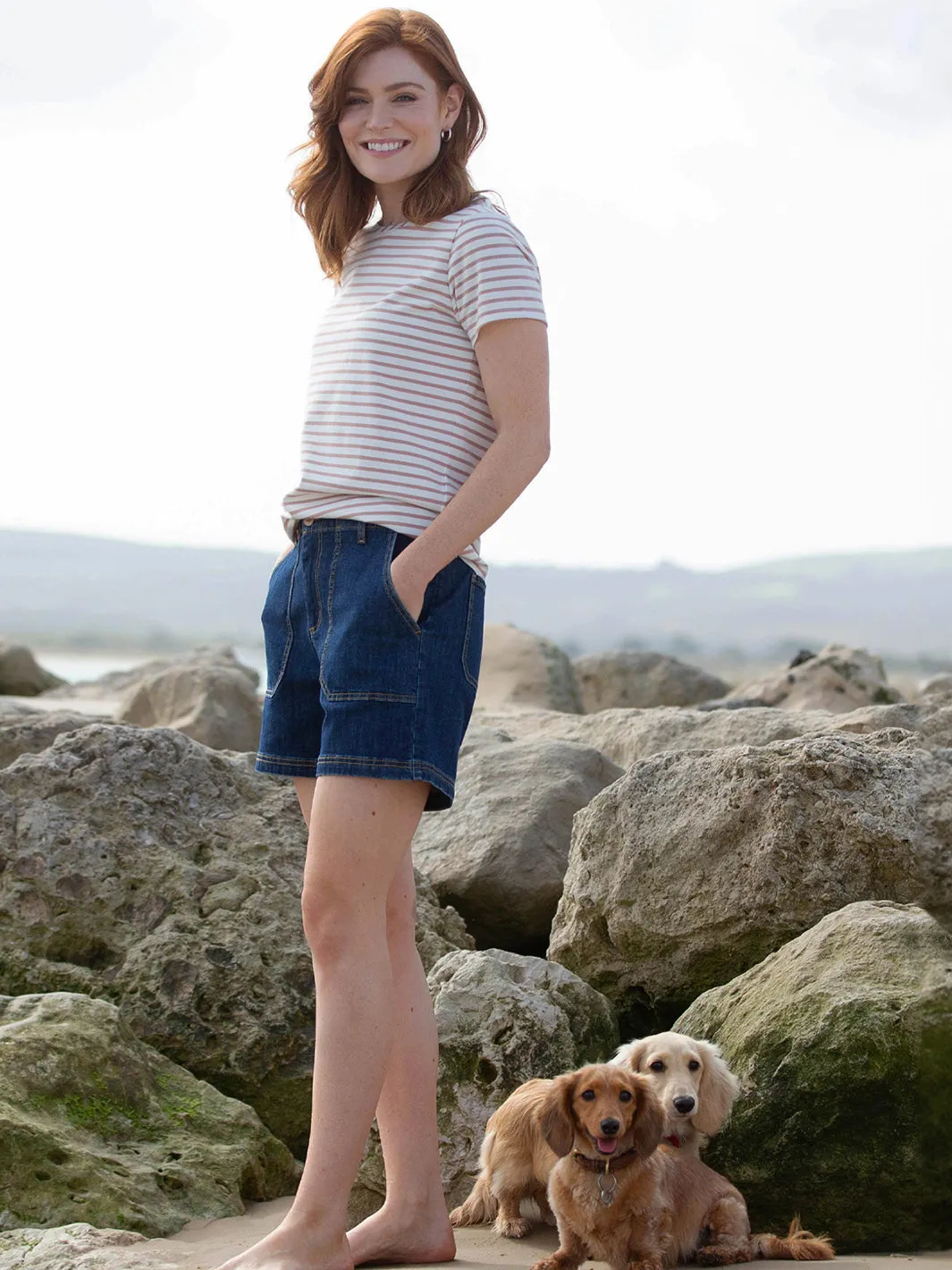 Bradpole stretch denim shorts