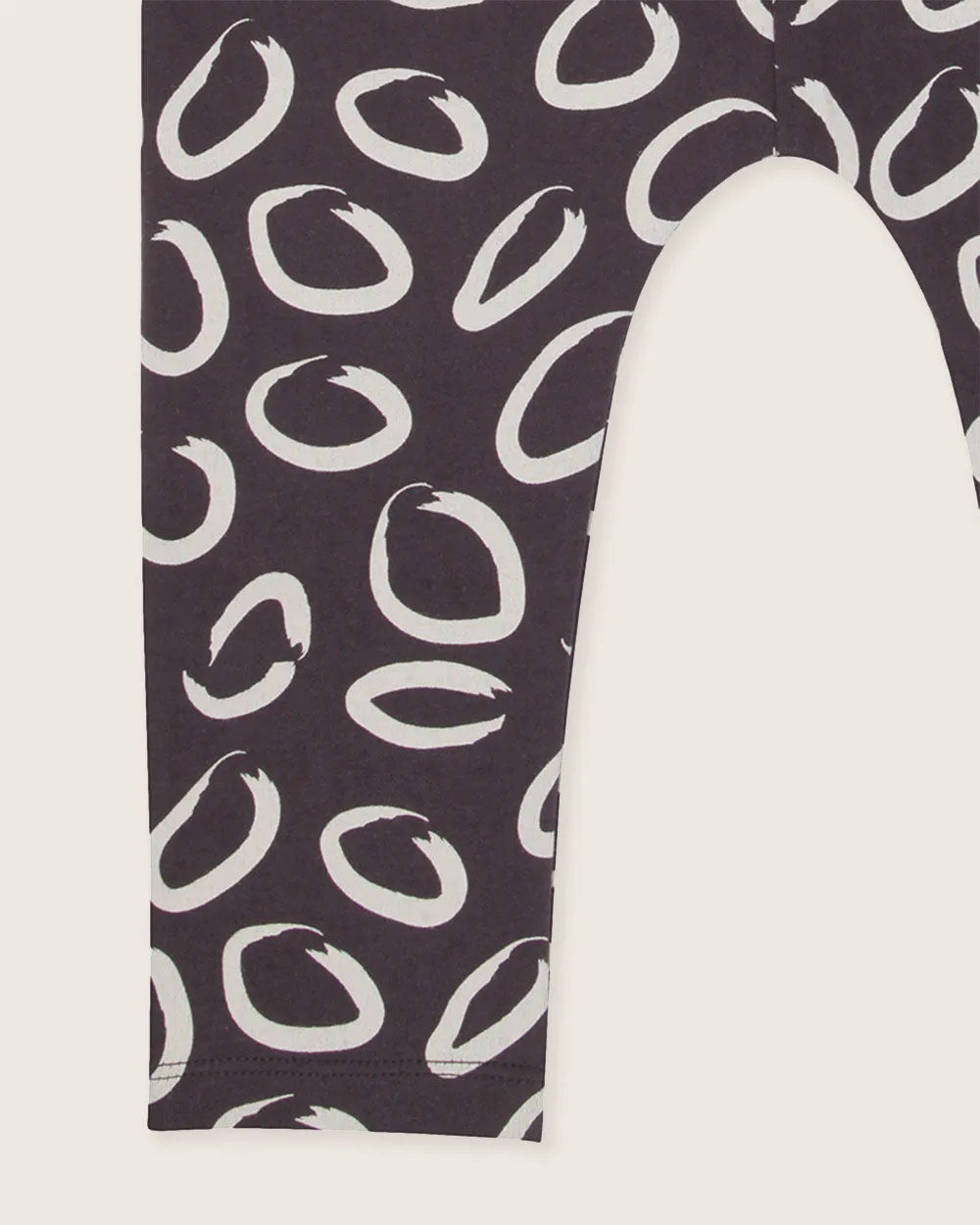 Brown Eyespot Print Dungarees