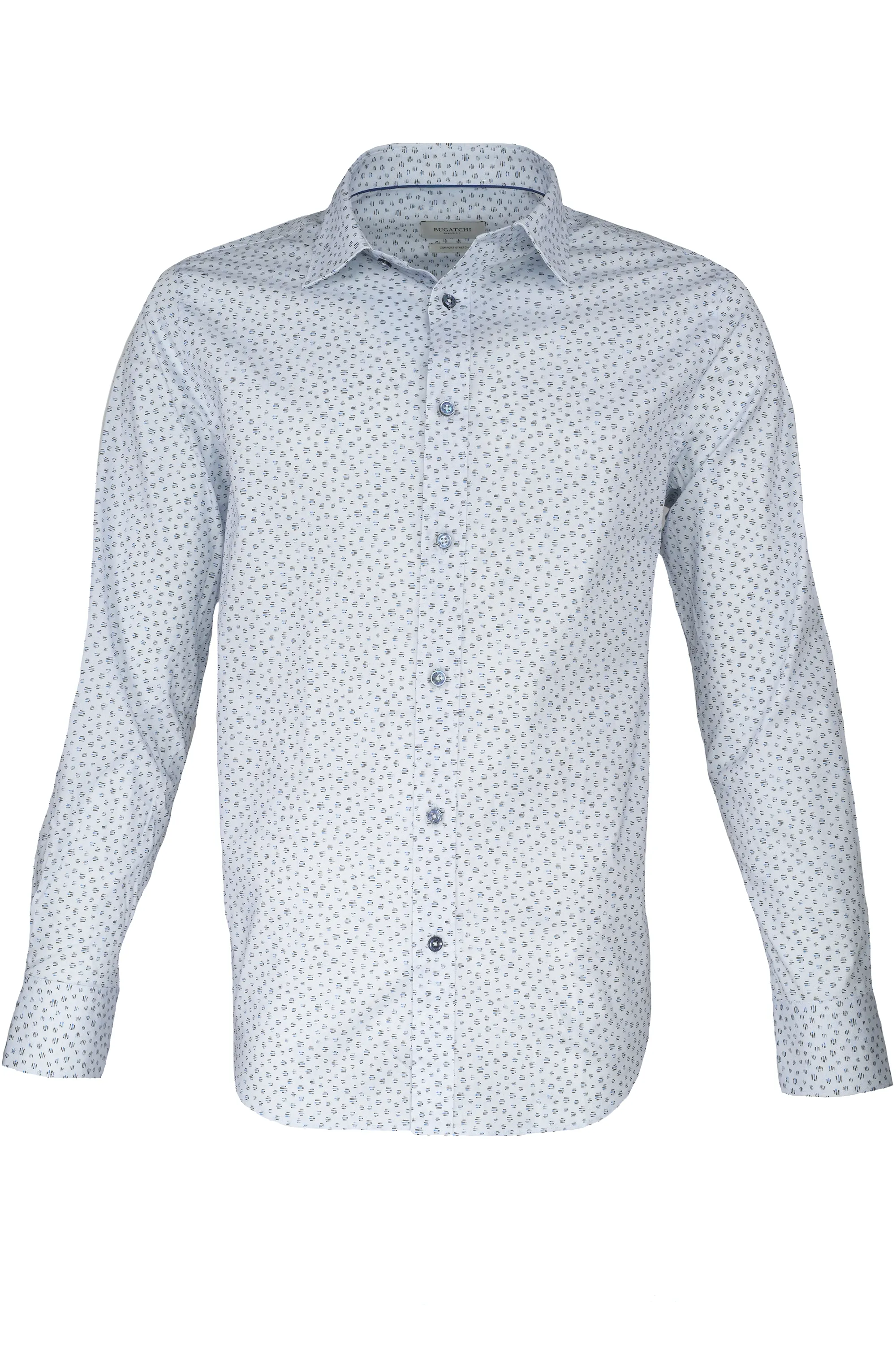 Bugatchi Comfort Stretch Shirt - Abstract Sky