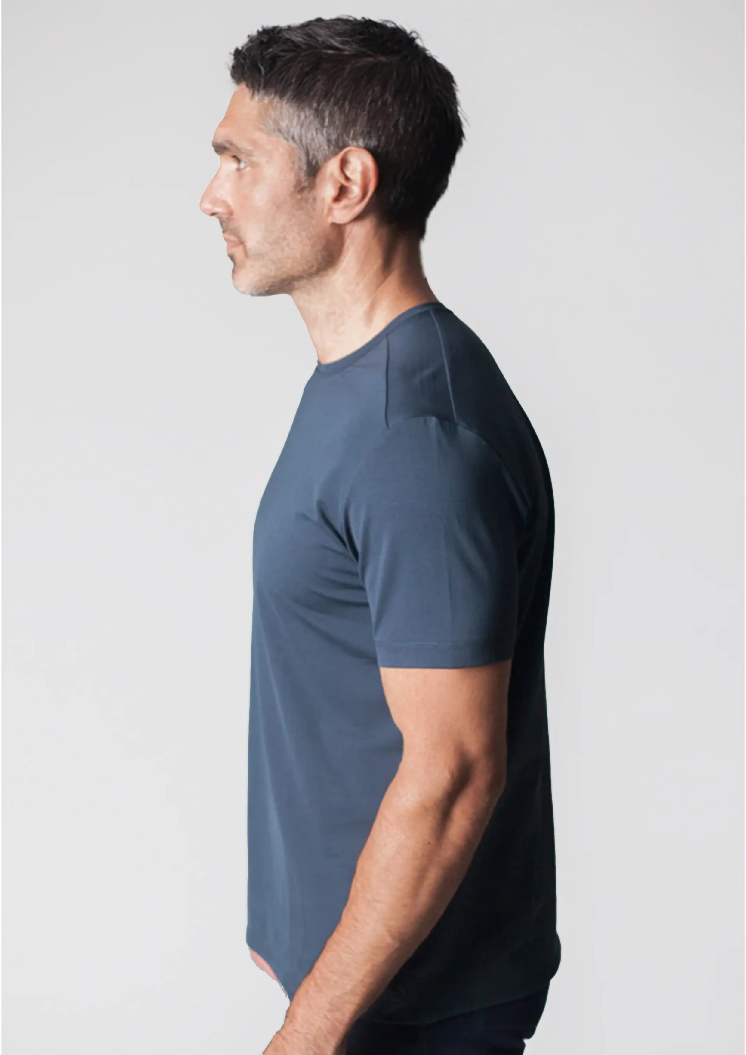 Buki   CINQO Crew Neck T-Shirt Blue Night