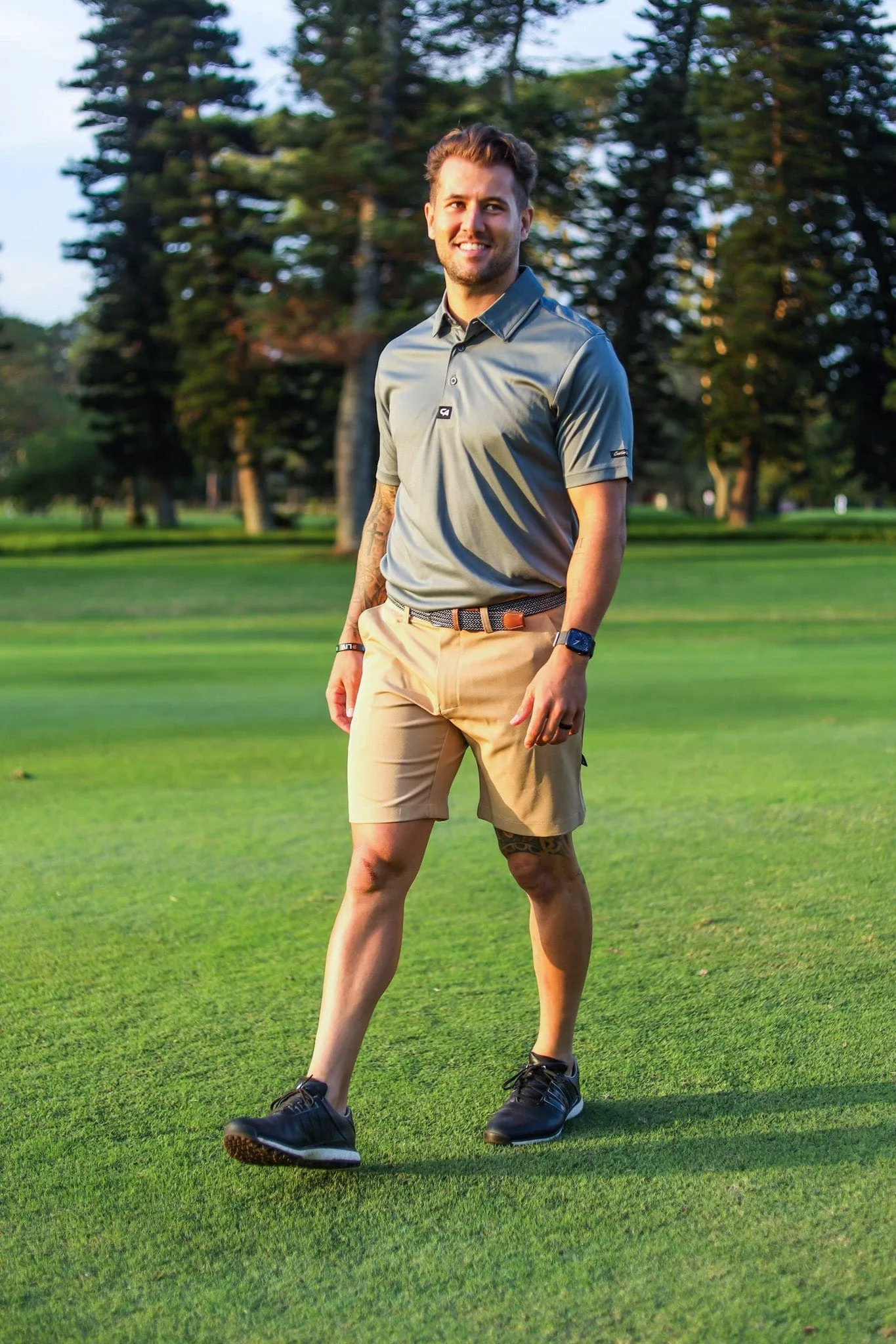 CA Flow Golf Shorts | Khaki