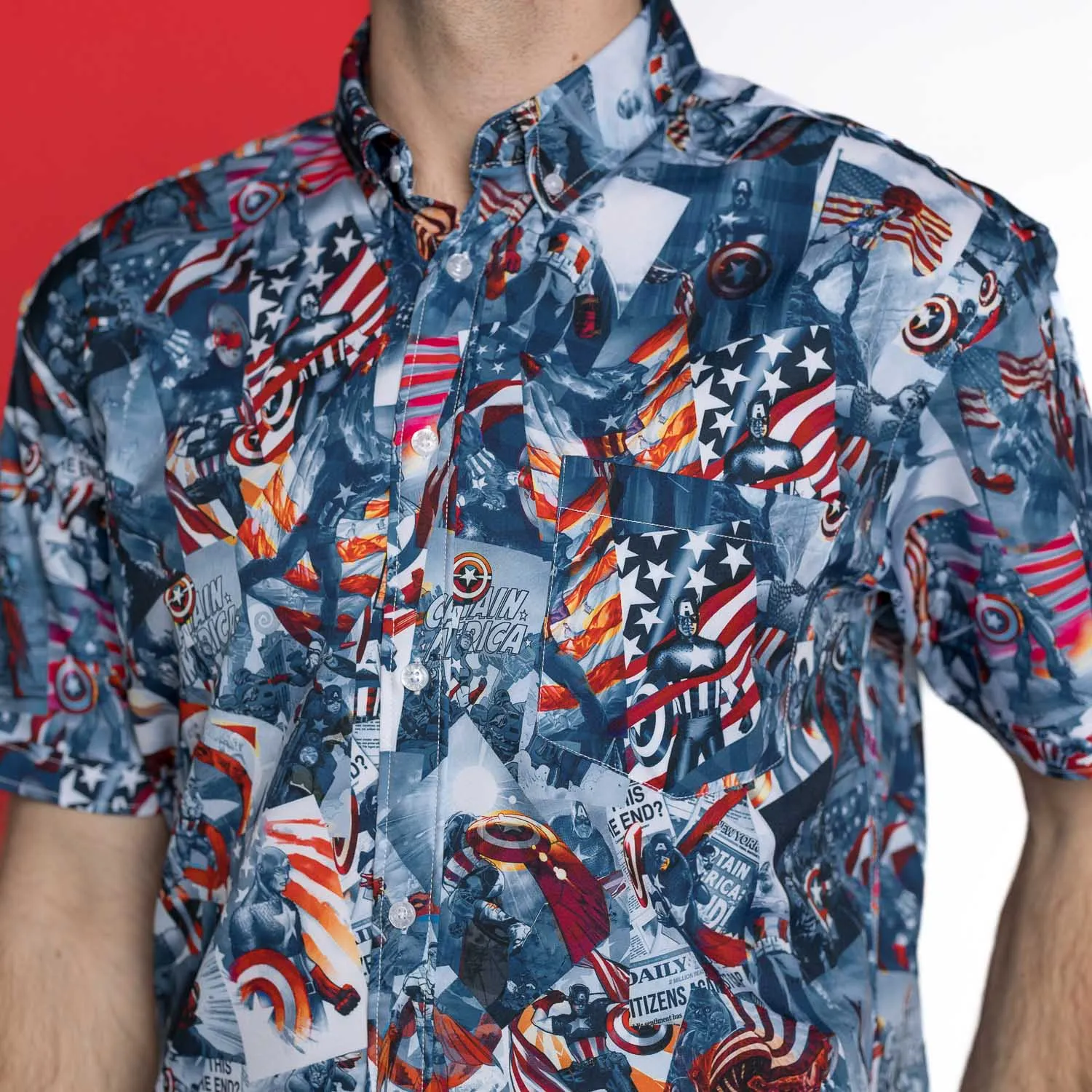 Captain America "Sentinel of Liberty" – KUNUFLEX Short Sleeve Shirt
