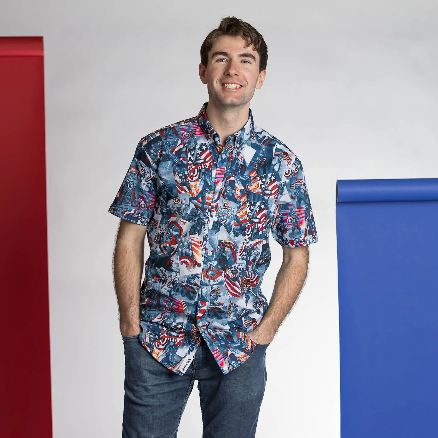 Captain America "Sentinel of Liberty" – KUNUFLEX Short Sleeve Shirt
