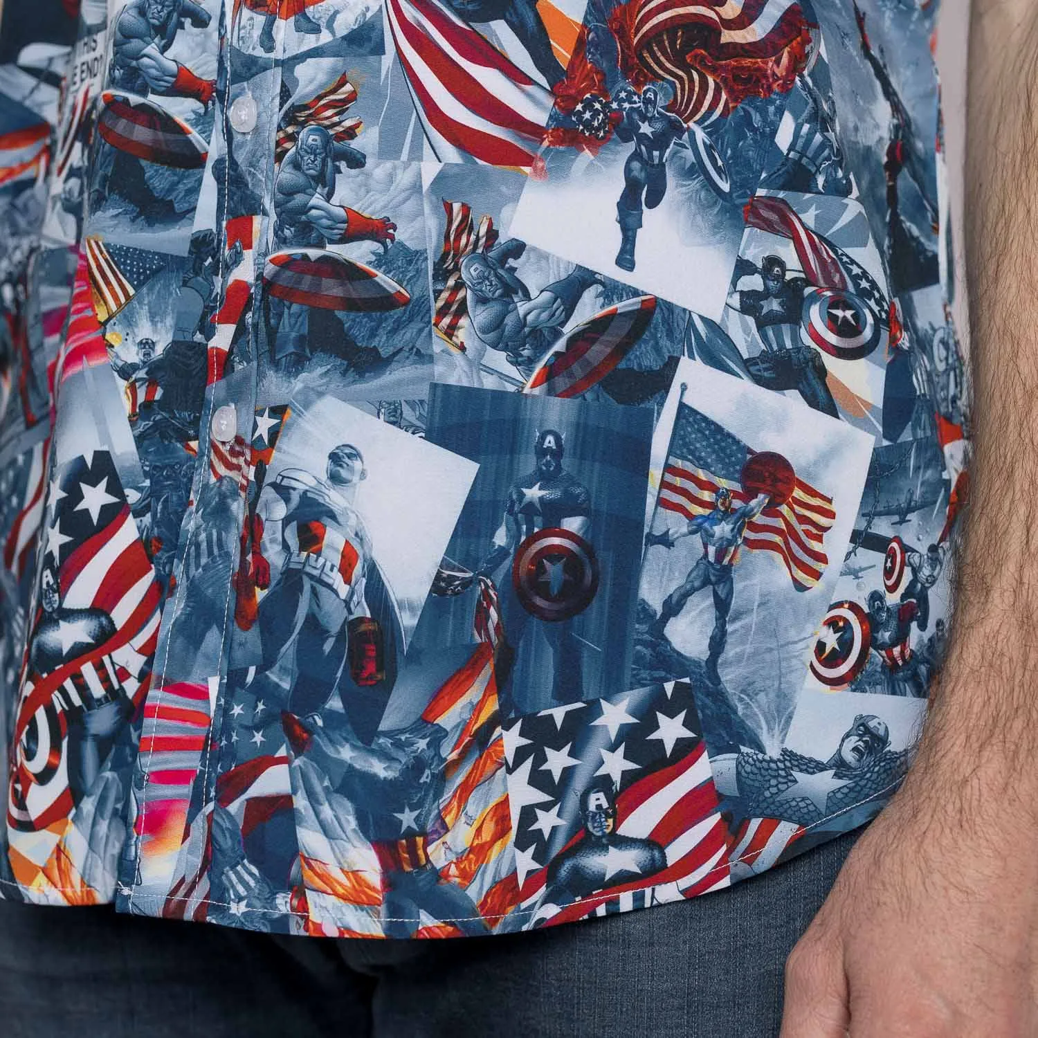 Captain America "Sentinel of Liberty" – KUNUFLEX Short Sleeve Shirt