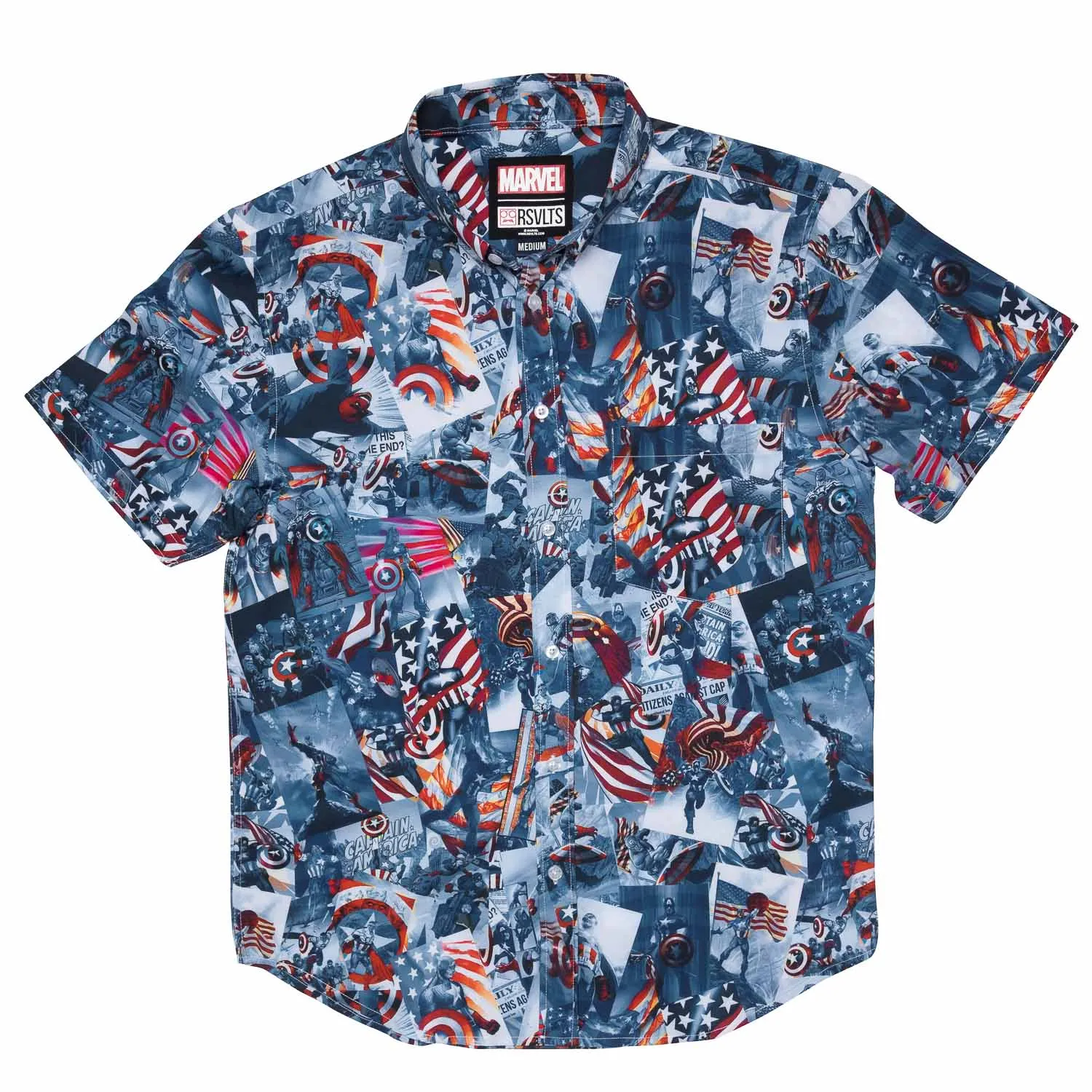 Captain America "Sentinel of Liberty" – KUNUFLEX Short Sleeve Shirt