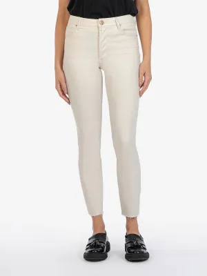 Charlize High Rise Glitter Cigarette Leg Jean - Champagne