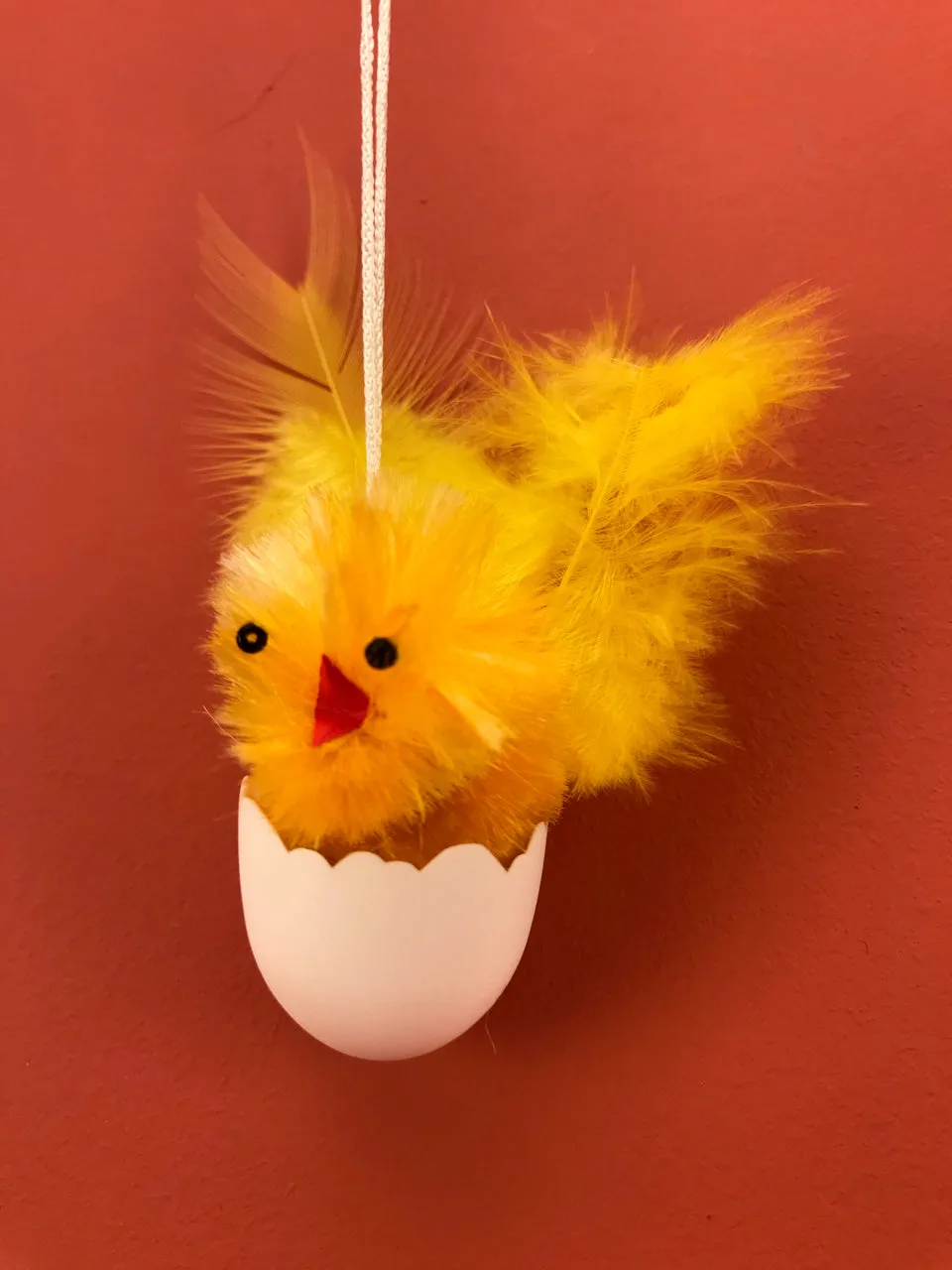 Chenille Chicks from Germany: Chick in Egg
