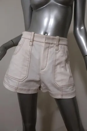 Chloe Shorts Milk Stretch Denim Size 38