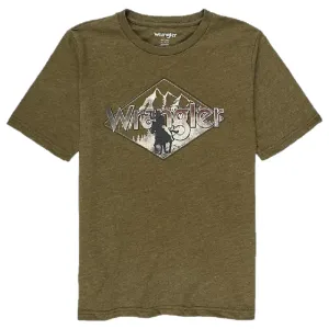 CL112328840-Wrangler Boys Olive Green T-Shirt