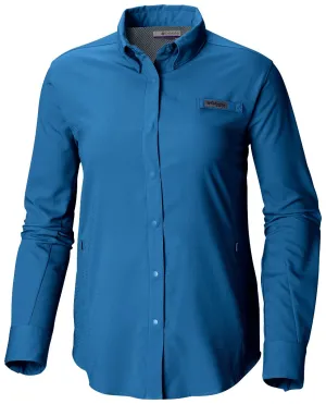 Columbia PFG Tamiami II Long Sleeve Womens Shirt Impulse Blue