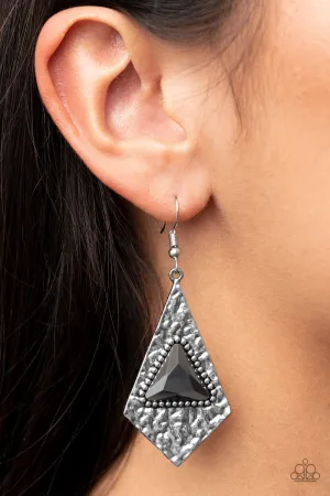 Cosmic Destination - Silver Earrings - Paparazzi Accessories