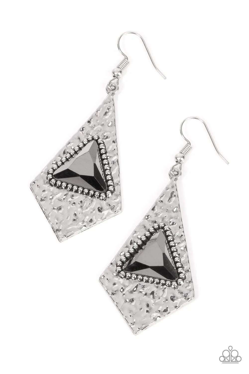Cosmic Destination - Silver Earrings - Paparazzi Accessories