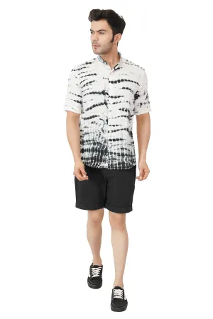 Cotton Linen Tie And Dye Shirt