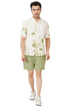 Cotton Linen Tie And Dye Shirt