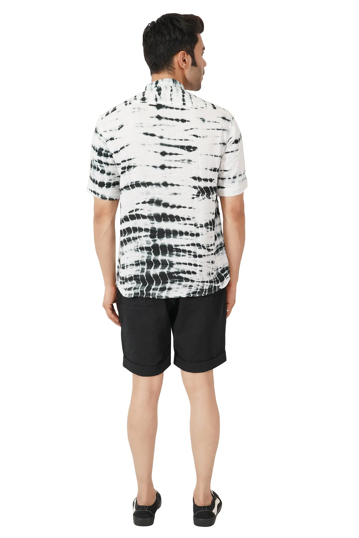 Cotton Linen Tie And Dye Shirt