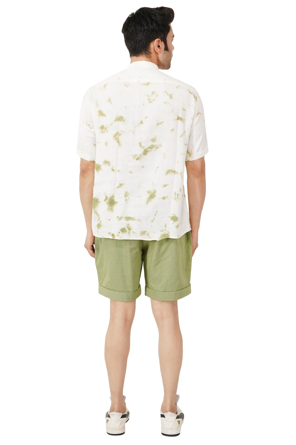 Cotton Linen Tie And Dye Shirt