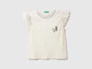 Cotton Solid Round Neck Girls T-shirts