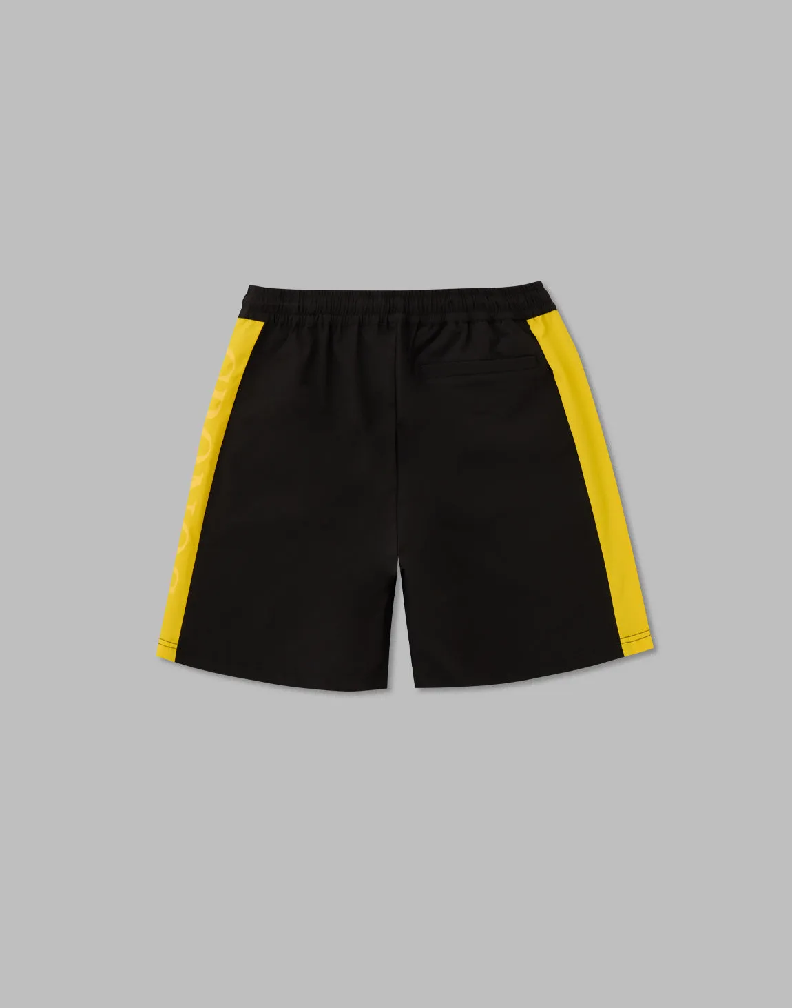 CRONOS 2LINE NYLON STRETCH SHORTS【BLACK×YELLOW】