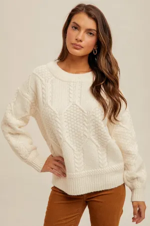 Cut-Out Knit Sweater