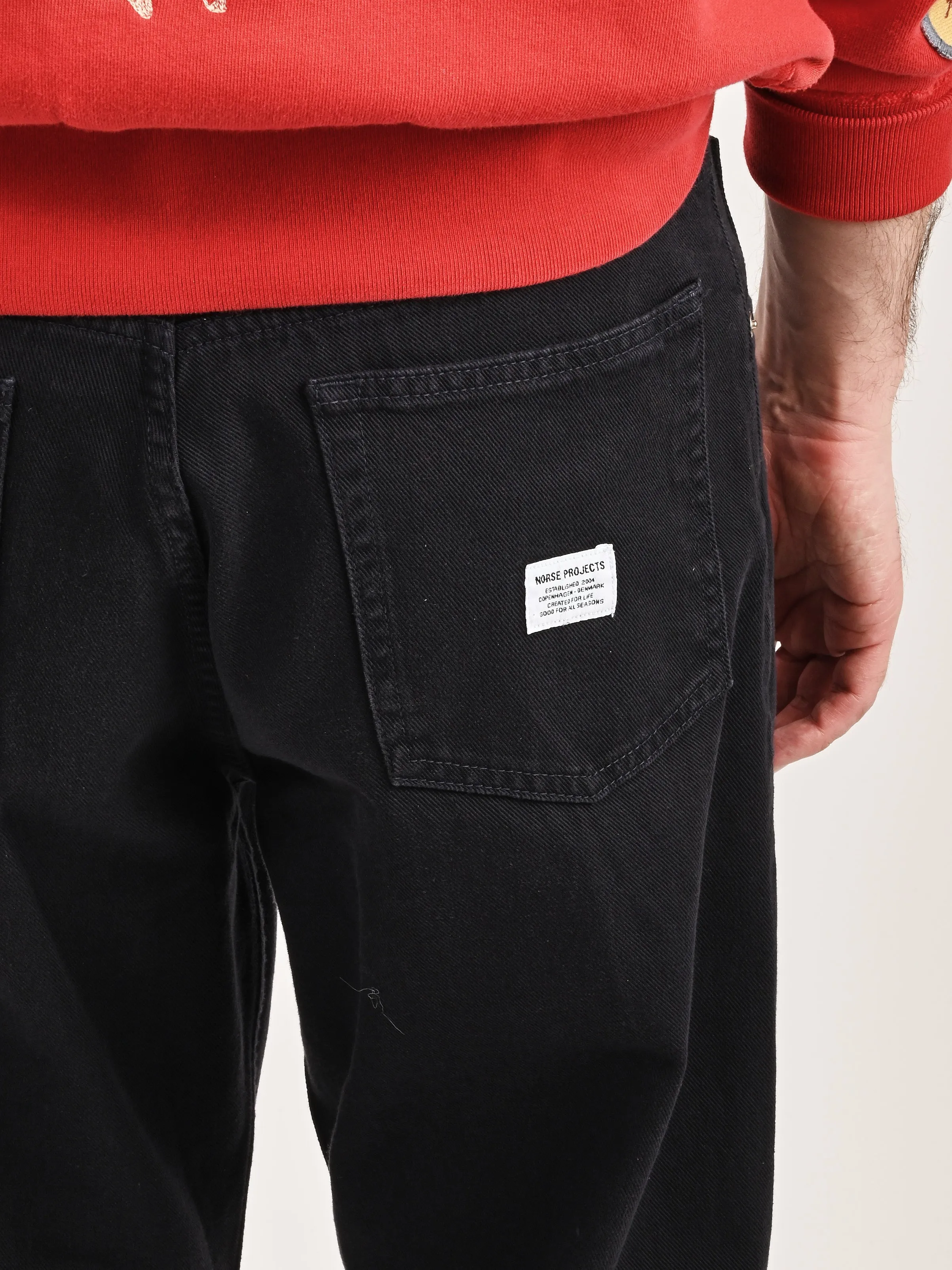 Dark Navy Mogens Relaxed 5 Pocket Heavy Twill Pant