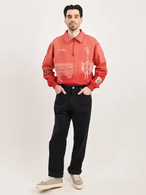 Dark Navy Mogens Relaxed 5 Pocket Heavy Twill Pant