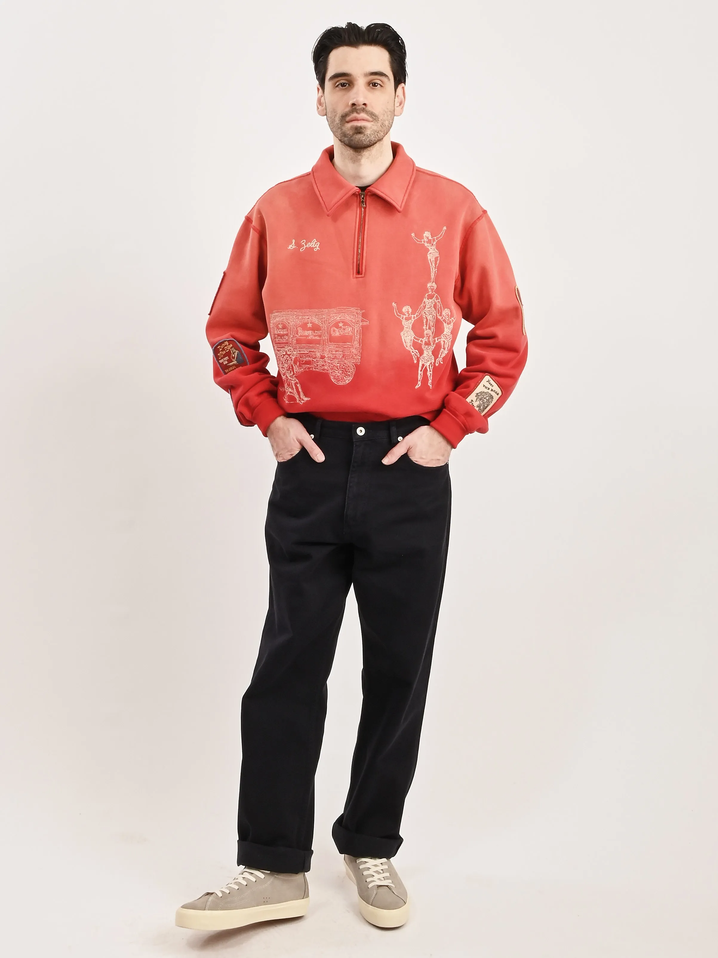Dark Navy Mogens Relaxed 5 Pocket Heavy Twill Pant