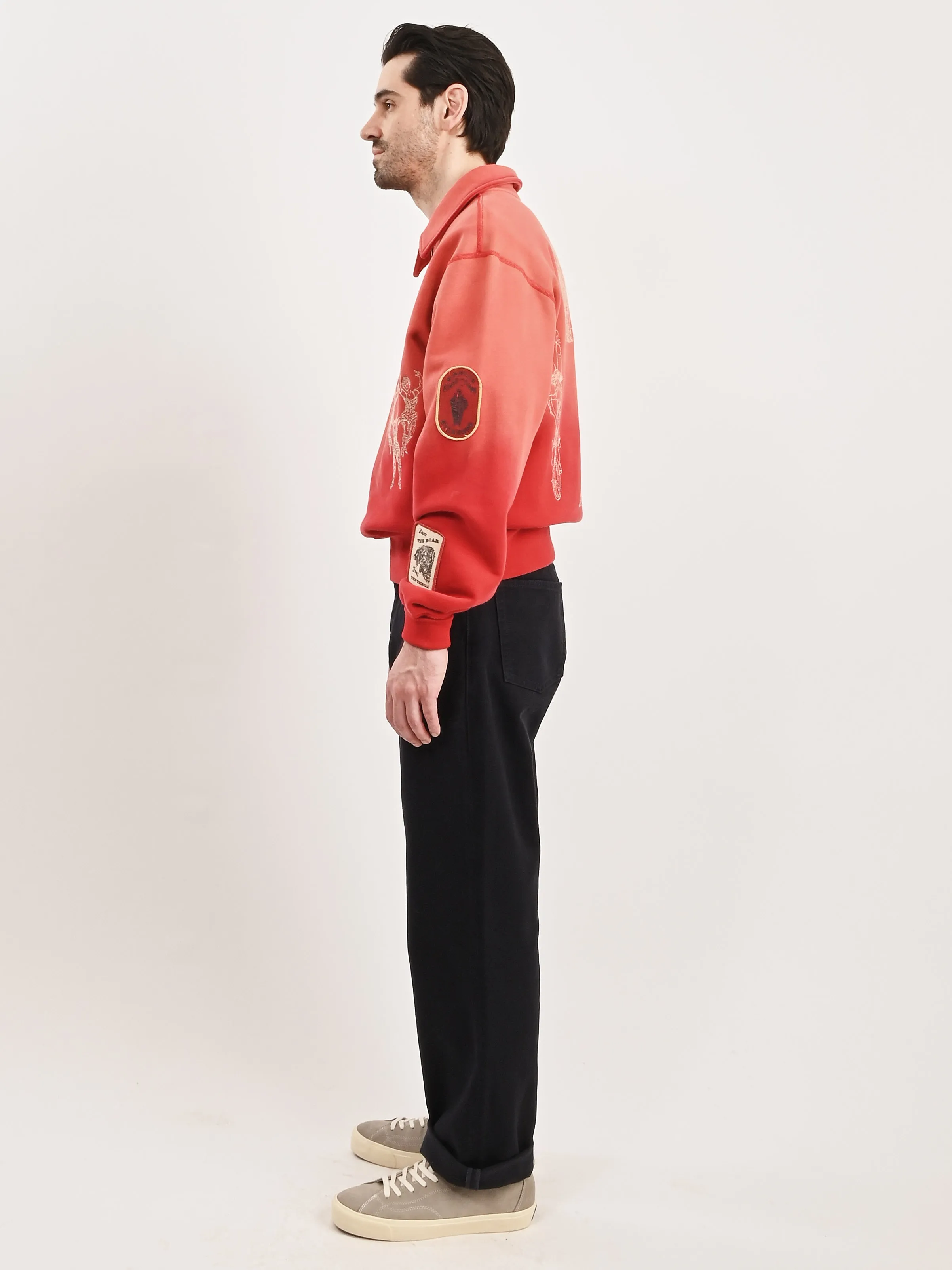 Dark Navy Mogens Relaxed 5 Pocket Heavy Twill Pant