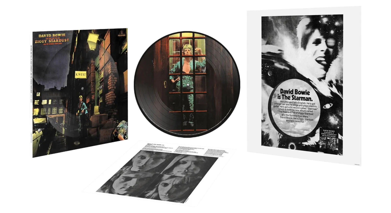 David Bowie : The Rise & Fall Of Ziggy Stardust & The Spiders From Mars (50th Anniv Pic Disc)