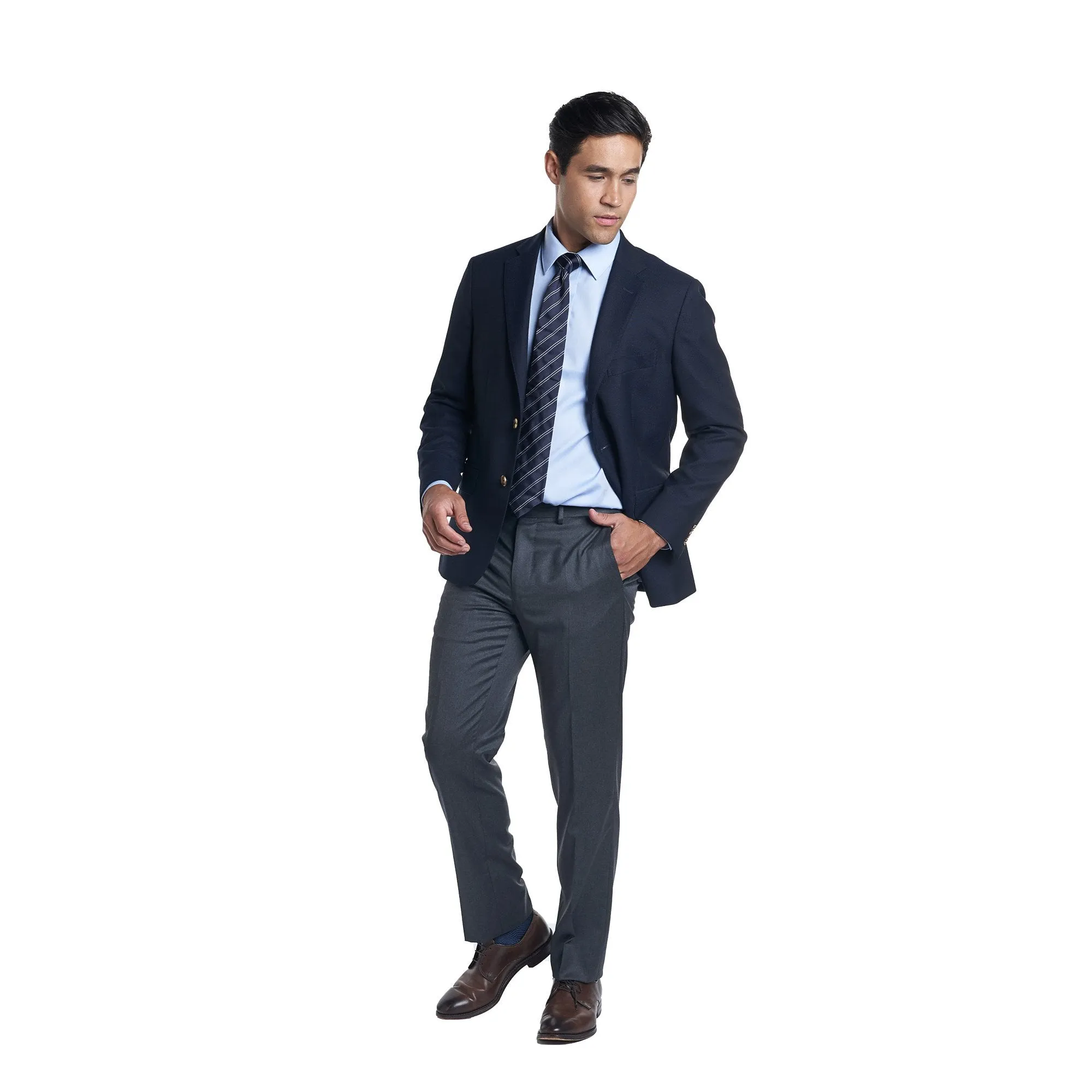 Easy Care Dress Shirt Slim Fit - Blue