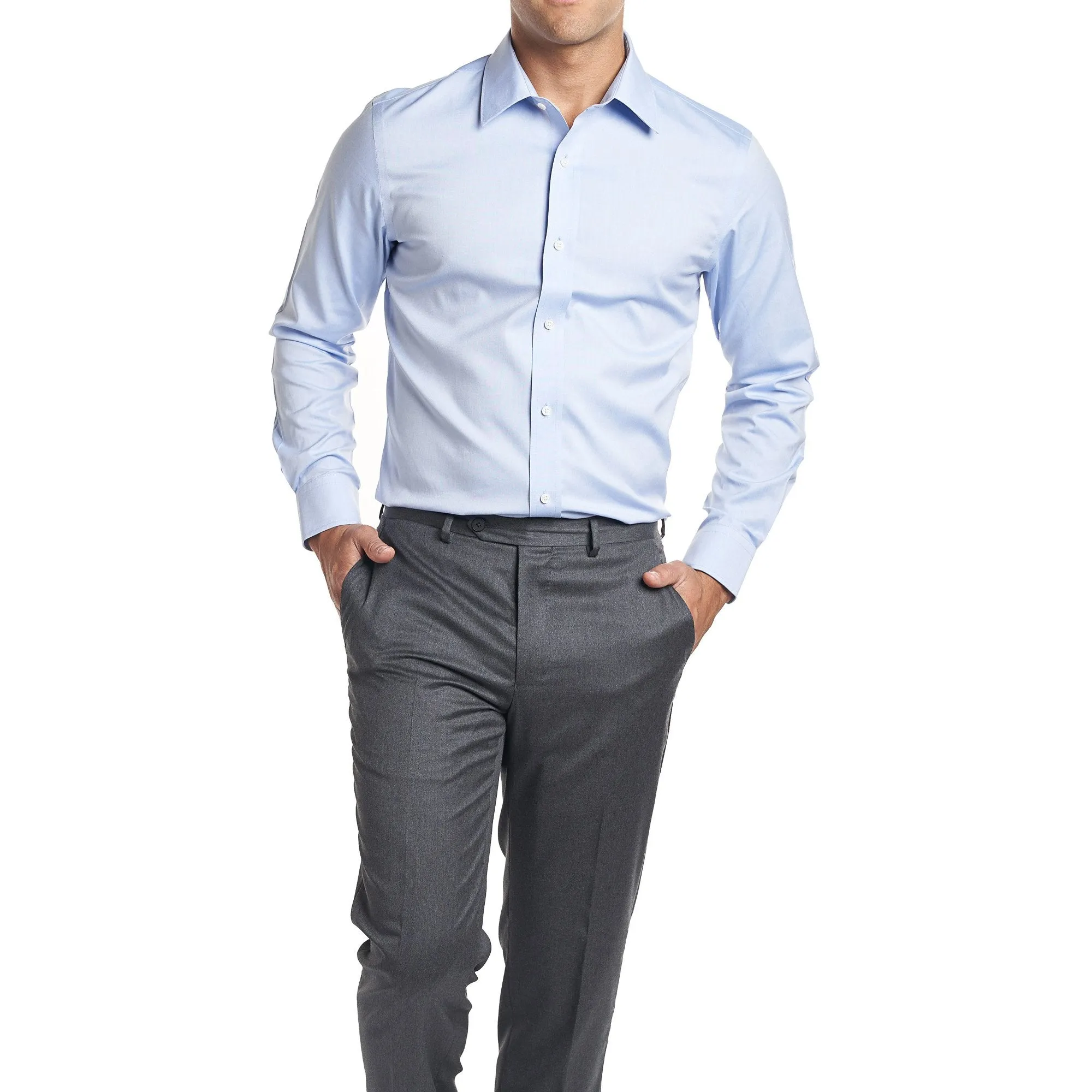 Easy Care Dress Shirt Slim Fit - Blue