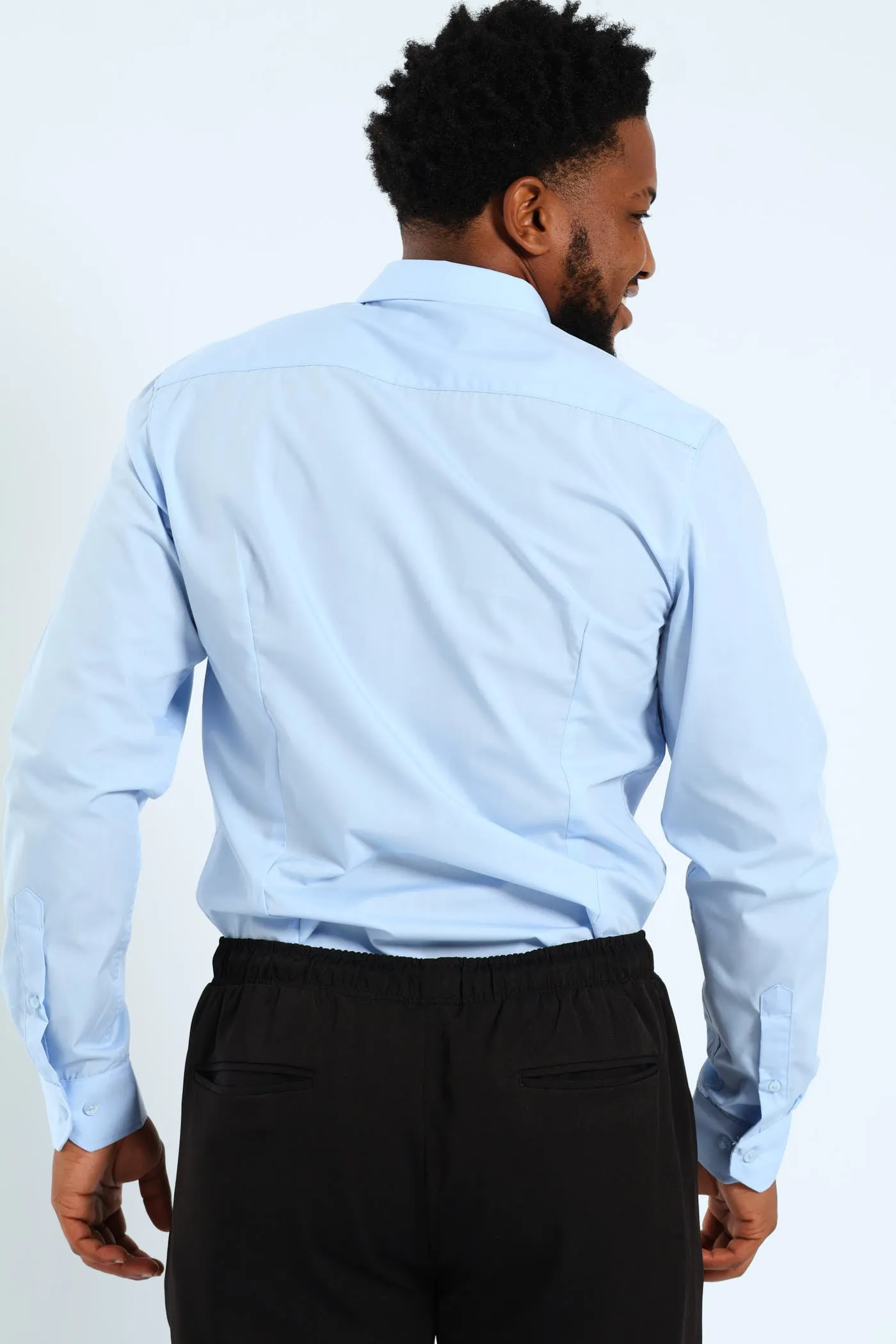 Easy Care Long Sleeve Shirt - Light Blue