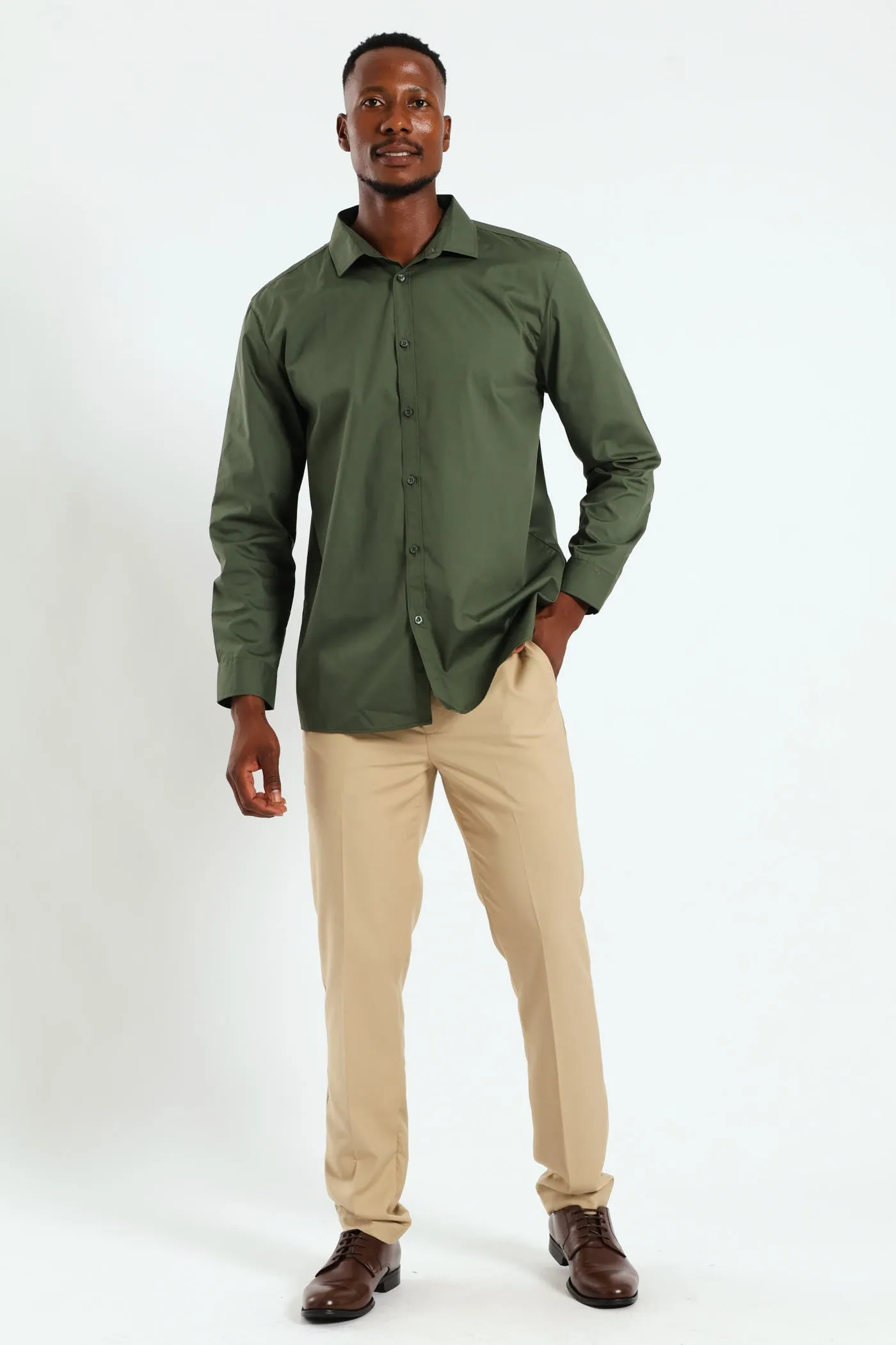 Easy Care Shirt - Fatigue