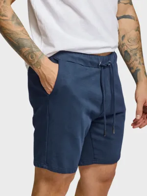 Easy Mondays Slub Cotton Sweatshort Navy