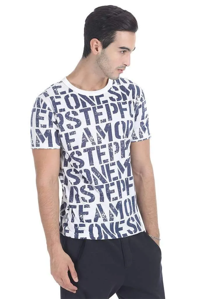 Easy Summer Printed Crew Neck Tee