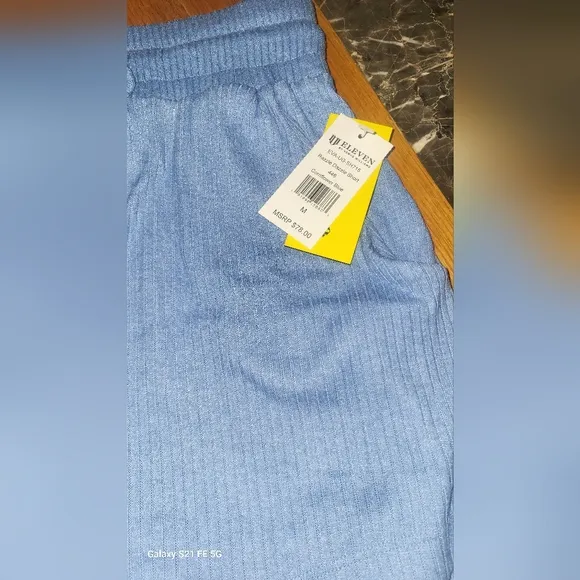 EleVen by Venus Williams Blue Razzle Dazzle Tennis Shorts NWT