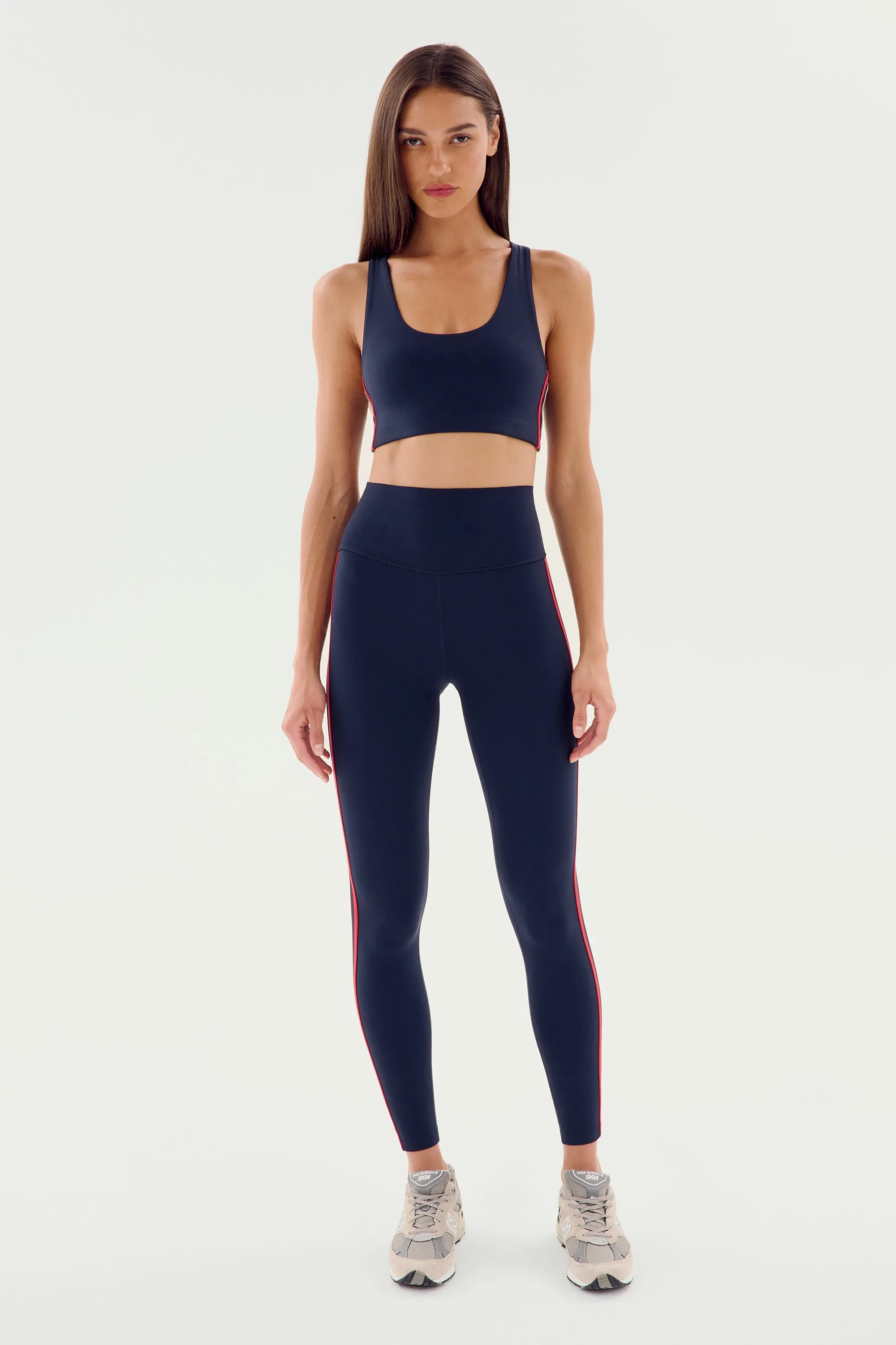 Ella Airweight Bra - Indigo/Pirate Red
