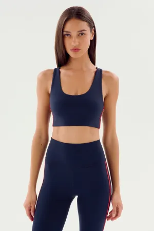 Ella Airweight Bra - Indigo/Pirate Red