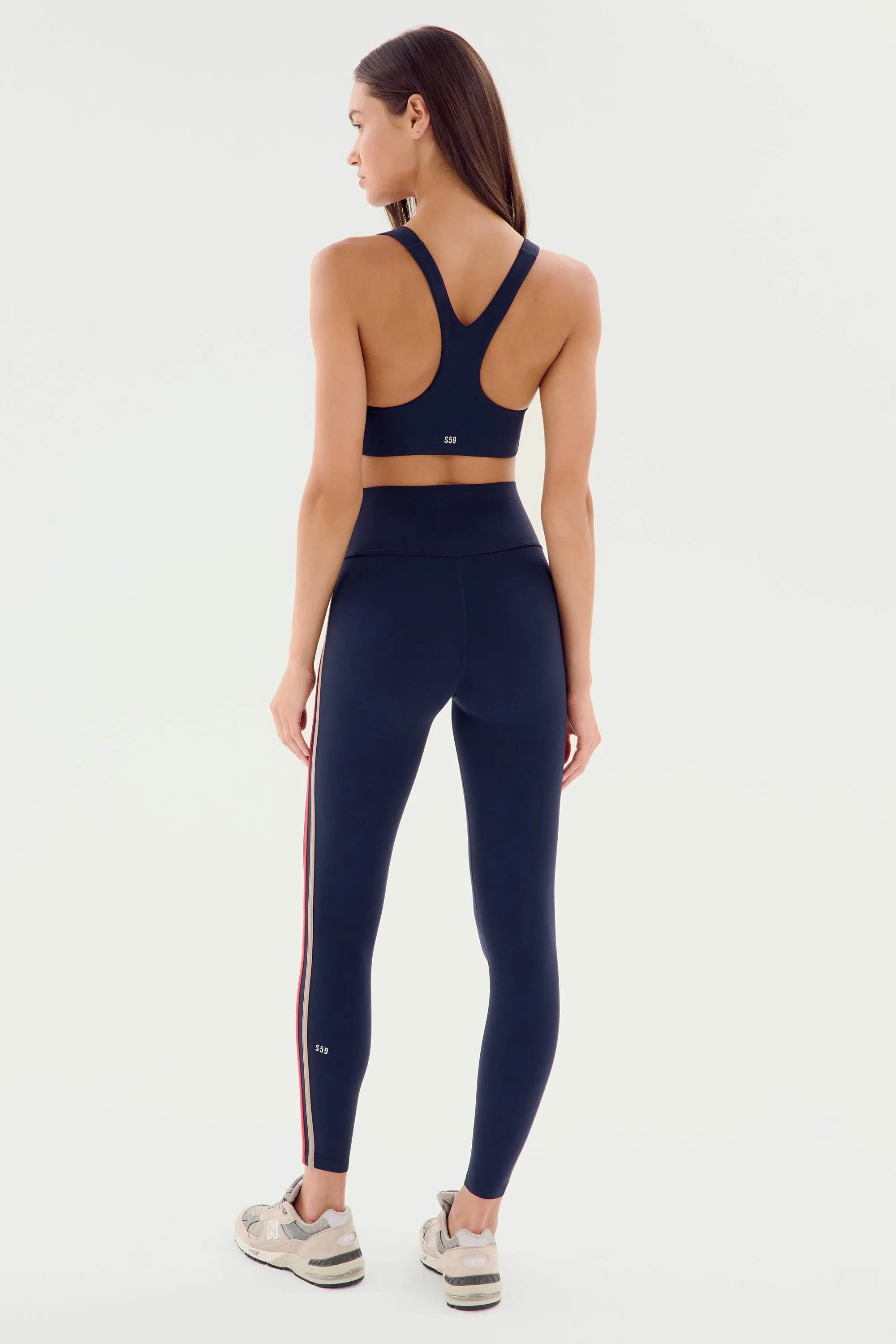 Ella Airweight Bra - Indigo/Pirate Red