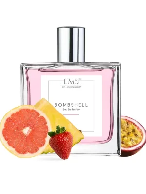 EM5™ Bombshell Perfume EDP Spray for Women | Vanilla Coffee White Floral Fragrance | Luxury Gift for Her | Variants Available: 50 ml Spray / 15 ml Spray