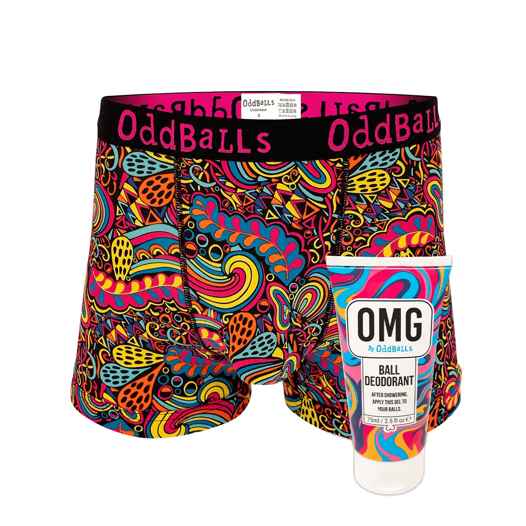 Enchanted - Mens Boxer Shorts & Ball Deodorant Bundle
